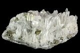 Gleaming Pyrite & Quartz Crystal Association - Peru #124440-1